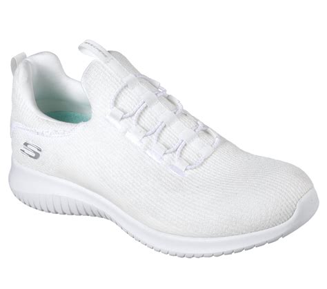 skechers white sneakers no laces.